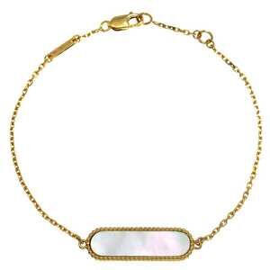 Van Cleef & Arpels Sweet Alhambra Shell Bracelet, 17cm, 18K Yellow Gold 750